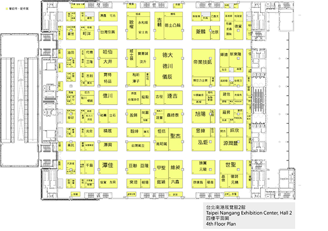Booth Location of 2021 Taipei Int'l Machine Tool Show
